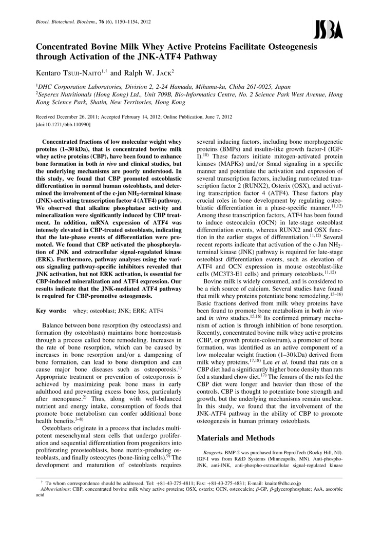 CBP Facilitate Osteogenesis through Activation of the JNK-ATF4 Pathway P1